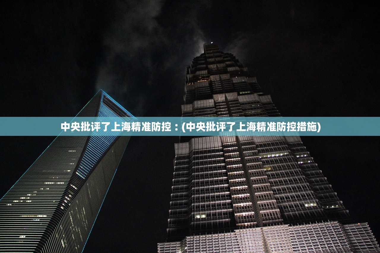中央批评了上海精准防控︰(中央批评了上海精准防控措施)