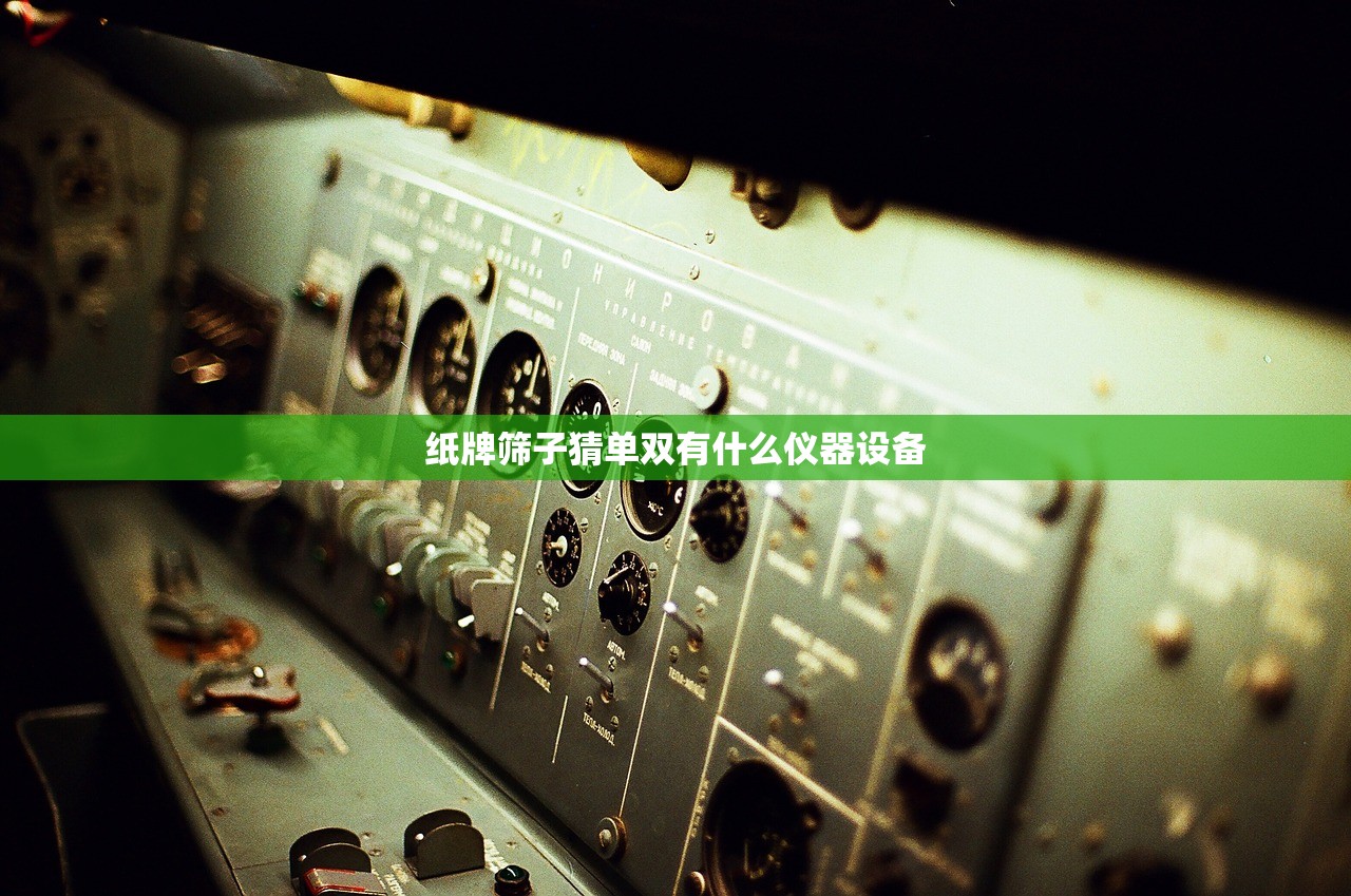 纸牌筛子猜单双有什么仪器设备