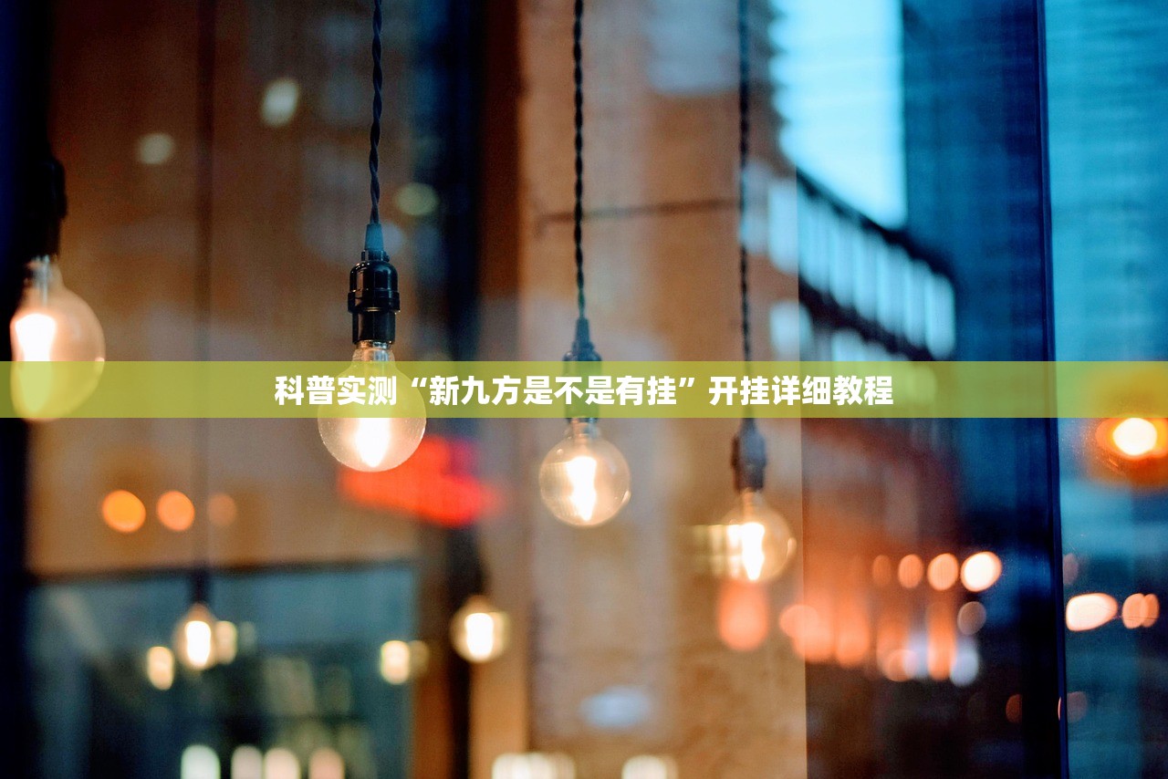 科普实测“新九方是不是有挂”开挂详细教程