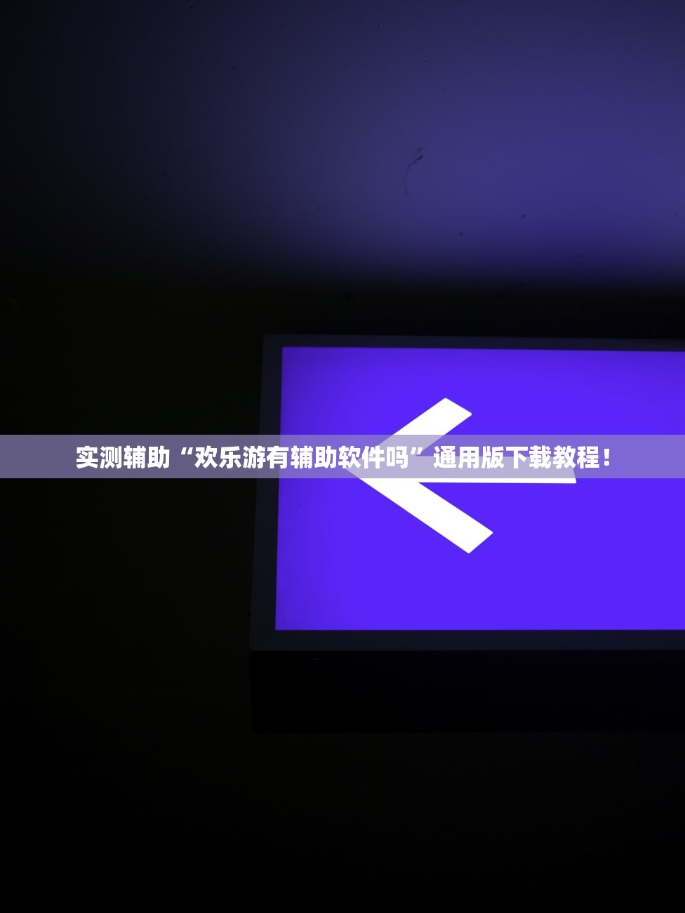 实测辅助“欢乐游有辅助软件吗”通用版下载教程！