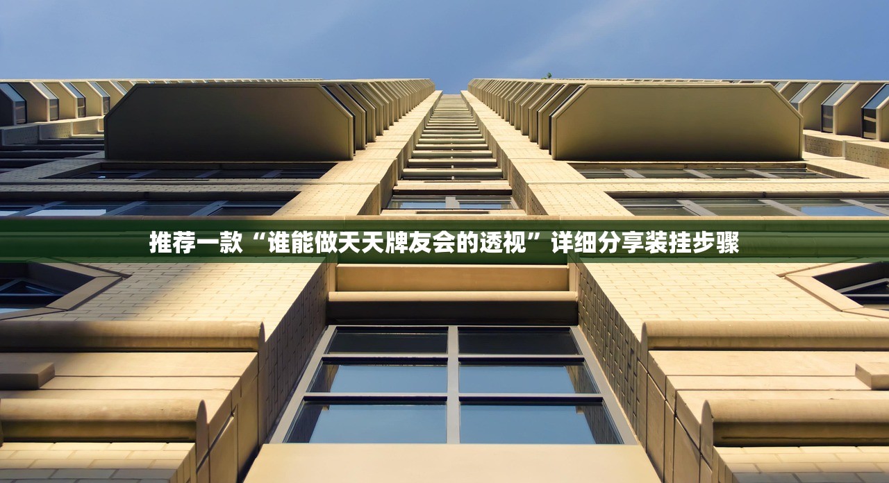 推荐一款“谁能做天天牌友会的透视”详细分享装挂步骤