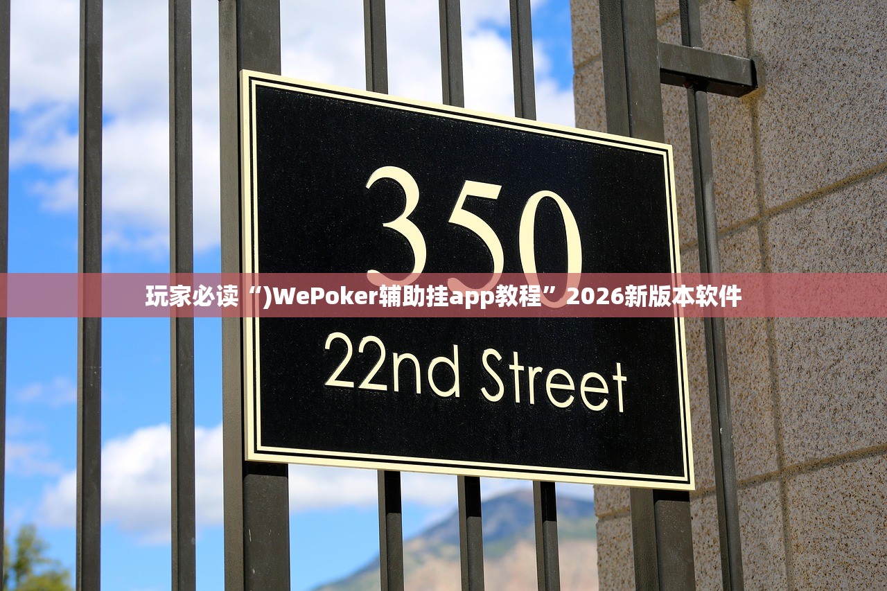玩家必读“)WePoker辅助挂app教程”2026新版本软件