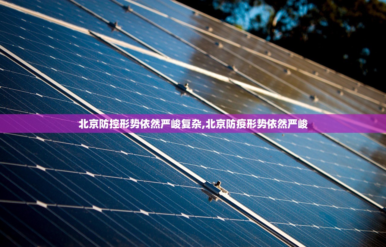 北京防控形势依然严峻复杂,北京防疫形势依然严峻