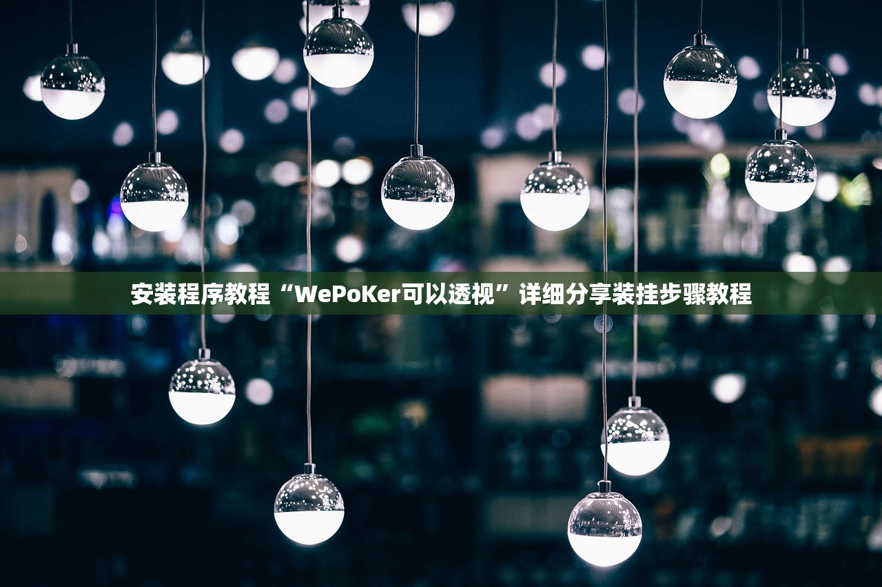 安装程序教程“WePoKer可以透视”详细分享装挂步骤教程