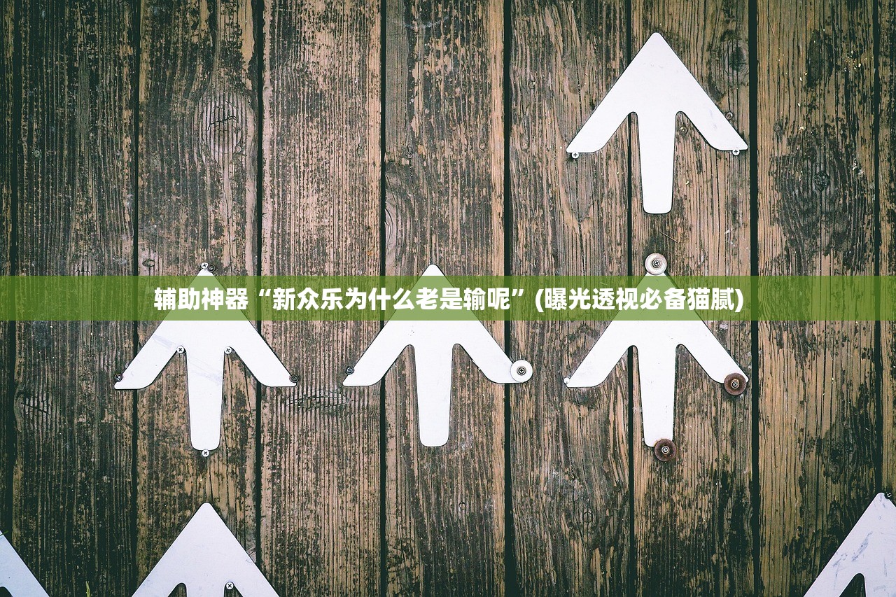 辅助神器“新众乐为什么老是输呢”(曝光透视必备猫腻)