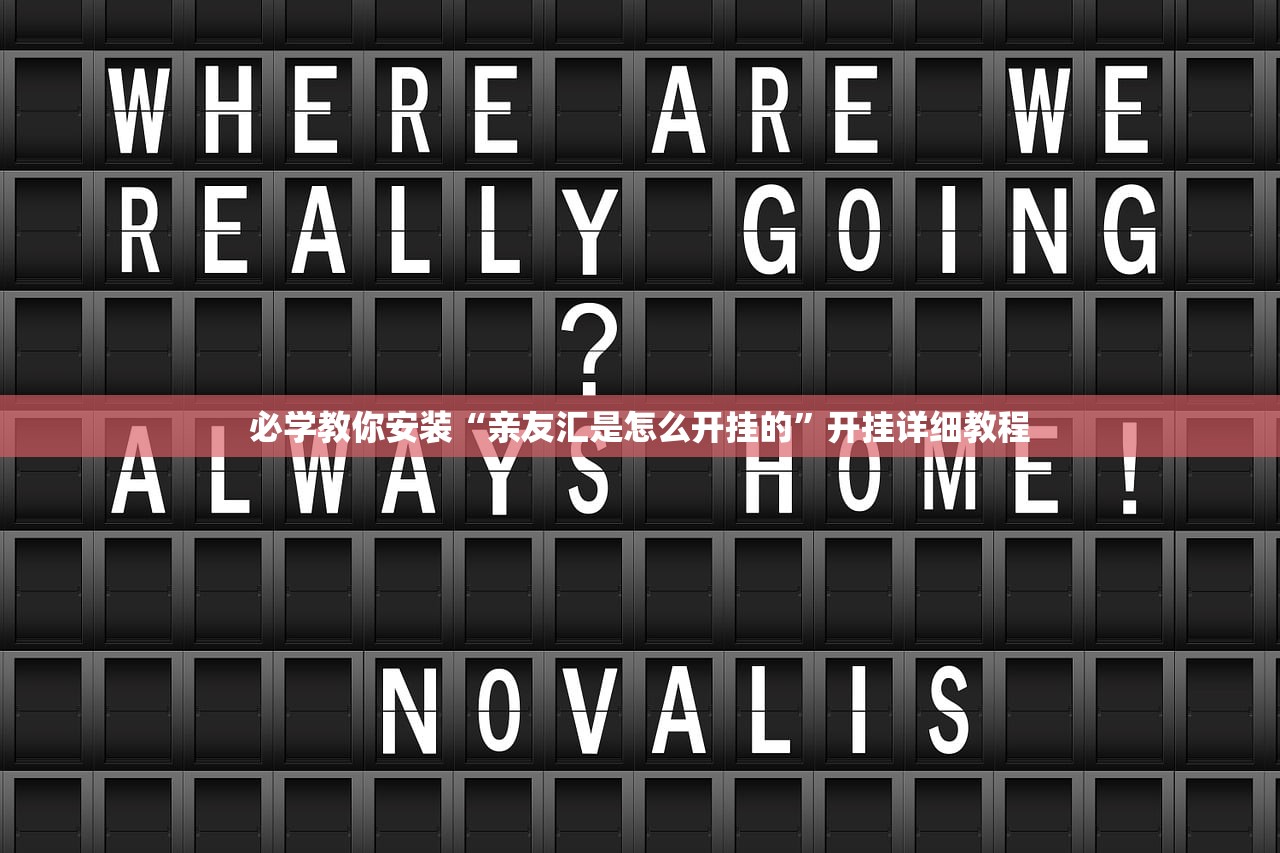 必学教你安装“亲友汇是怎么开挂的”开挂详细教程