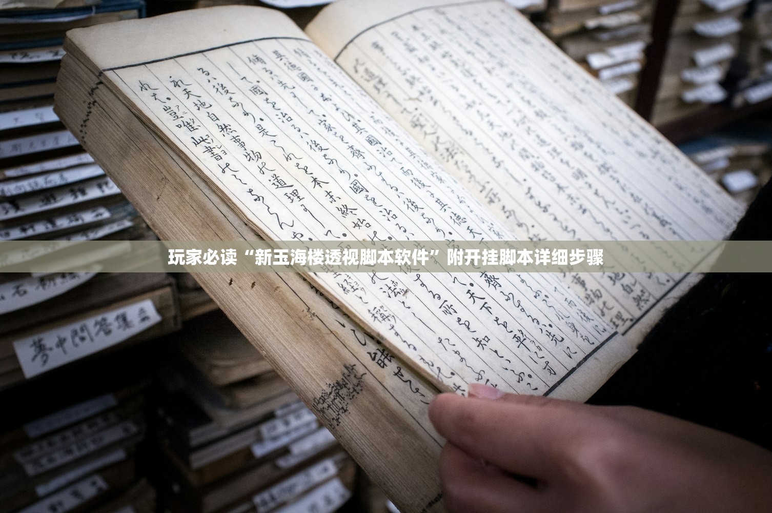 玩家必读“新玉海楼透视脚本软件	”附开挂脚本详细步骤